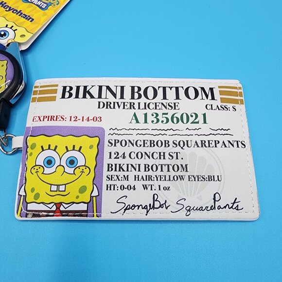 Spongebob Nickelodeon Bikini Bottom Driver License Retractable ID Lanyard NEW - Picture 3 of 10